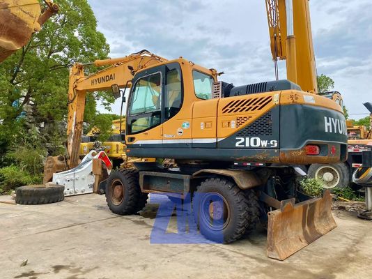中古 韓国 オリジナル ハインダイ 210W-9 輪式掘削機 21トンの重作業建設機器
